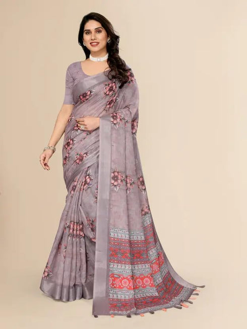 Vasthrlay Banarasi Traditional Unstitched Saree