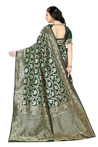 Vasthrlay Kanjivaram Banarasi Kanchipuram Wedding Saree With Blouse Piece