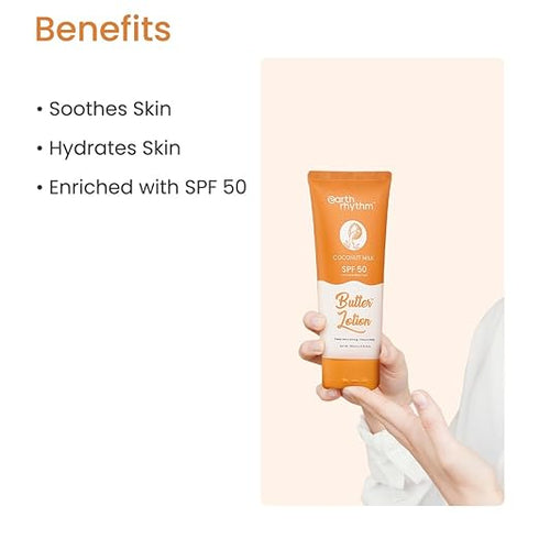 Earth Rhythm Coconut Milk Butter Body Lotion SPF 50 PA+++
