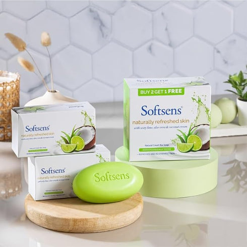 Softsens Naturally Refreshed Skin Cream Bar Soap