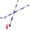 Avanti Creation Multicolor Fancy Aluminium Dandiya Sticks for Dance Garba 14.4 Inches