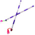 Avanti Creation Multicolor Fancy Aluminium Dandiya Sticks for Dance Garba 14.4 Inches
