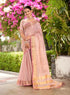 Vasthrlay Kanjivaram Pure Tissue Silk Pink Saree With Unstitched Blouse Piece