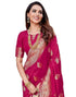 Vasthrlay Banarasi Kanjivaram Unstitched Pink Saree