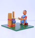 Kondapalli Wooden Sitting Toy- Lady Making Butter