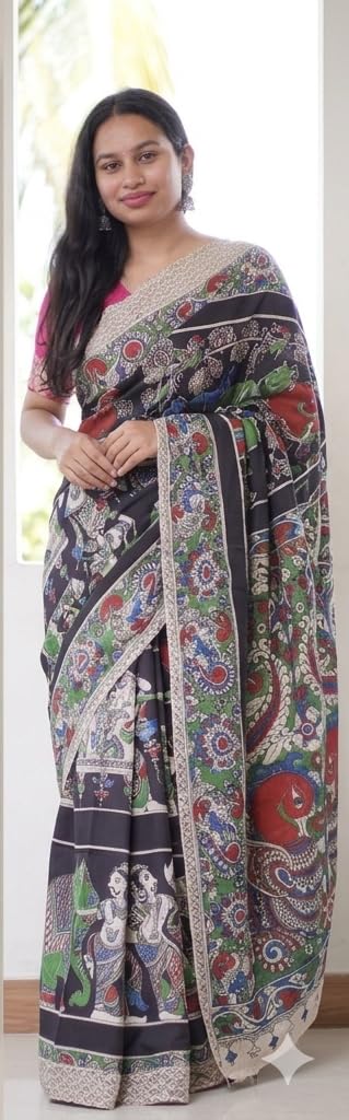 Vasthrlay Kalamkari Multicolor Mythological Festival