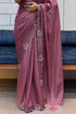Vasthrlay Purple Border Unstitched Saree