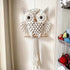 Owl Wall Hanging | Handcrafted Boho Home Decor with Natural Elements