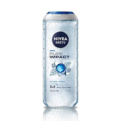 Nivea Men's Shower Gel Pure Impact Body Wash