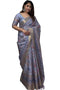 Vasthrlay Cotton Unstitched Lavender Ethnic Wear