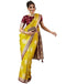 Vasthrlay Banarasi Jacquard Unstitched White Saree