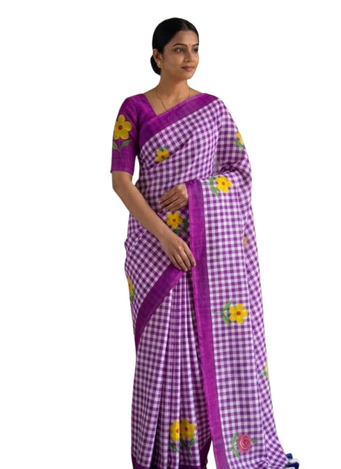 Vasthrlay Checked Pattern Lightweight Unstitched