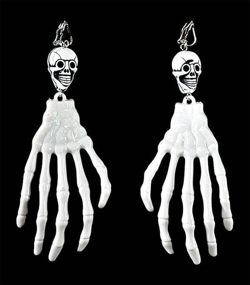 MPS MY PARTY SUPPLIERS® Halloween Skeleton Hand Earrings