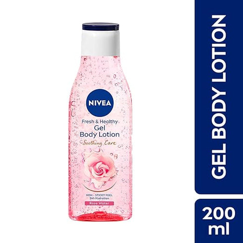 Nivea Fresh And Healthy Rose Water Gel Body Lotion