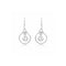 Zyrene 925 Sterling Silver Circle Drop Earrings for Women