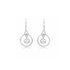 Zyrene 925 Sterling Silver Circle Drop Earrings for Women