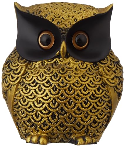 Modern Classy Happy Owl Resin Art Figure Handicraft Resin Showpiece