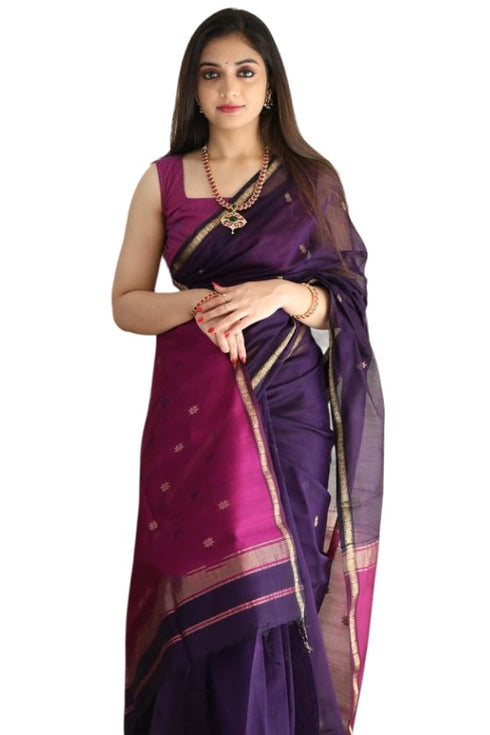 Vasthrlay Kanjivaram Unstitched Saree