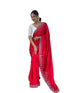 Vasthrlay Georgette Embellishments Scalloped Traditional