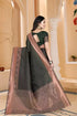 Vasthrlay Banarasi Unstitched Saree