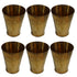 Pure Brass Small Drinking Glass | Pack of 6