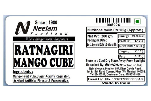 Neelam Foodland Aam Papad Mango Cubes