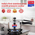 Prestige Nakshatra Alpha Svachh Stainless Steel Spillage Control Pressure Cooker 2 L Silver