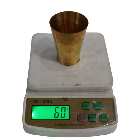 Pure Brass Small Drinking Glass | Pack of 6