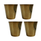 Pure Brass Small Drinking Glass | Pack of 4