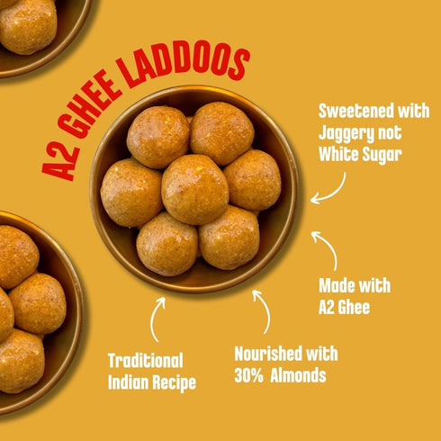 Early Foods Sathu Badam A2 Ghee Laddoos