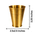 Pure Brass Small Drinking Glass | Pack of 6