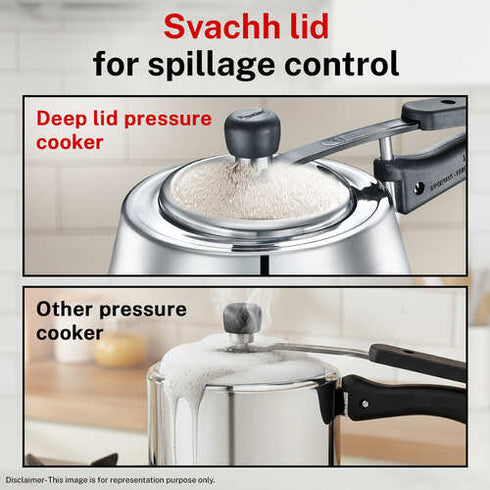 Prestige Nakshatra Cute Svachh Stainless Steel Pressure Cooker 1.5 L