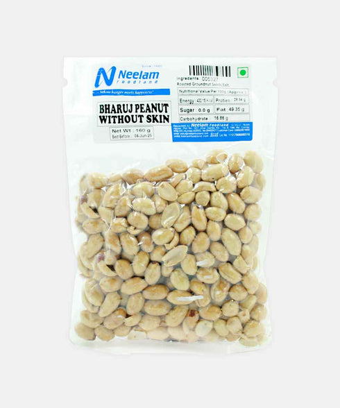 Neelam Foodland Bharuj Salted Without Skin Peanuts