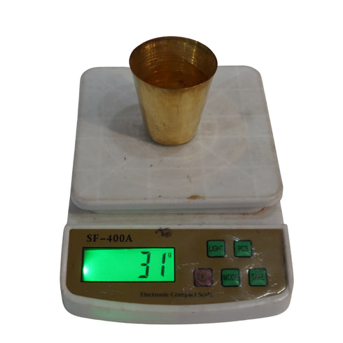 Pure Brass Small Drinking Glass | Pack of 6