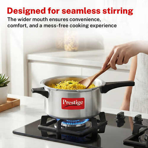 Prestige 4 Litre Aluminium Popular Svachh Outer Lid Pressure Cooker 4 L