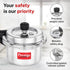 Prestige Popular Plus Svachh Virgin Aluminium Spillage Control Pressure Cooker 1.5 L Silver