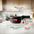 Prestige Svachh Hard Anodised Spillage Control Pressure Cooker 3.5 L Black