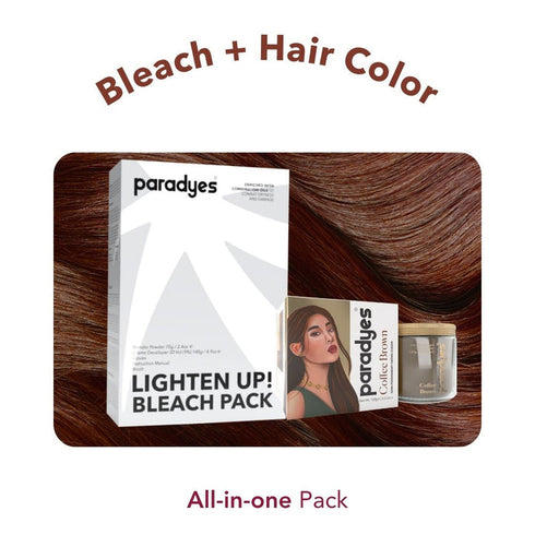 Paradyes Coffee Brown + Lighten Up! Bleach Pack