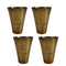 Pure Brass Handcrafted Tumbler Glass | Pack of 4
