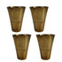 Pure Brass Handcrafted Tumbler Glass | Pack of 4