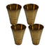 Pure Brass Handcrafted Tumbler Glass | Pack of 4