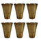 Pure Brass Handcrafted Tumbler Glass | Pack of 6