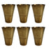 Pure Brass Handcrafted Tumbler Glass | Pack of 6