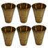Pure Brass Handcrafted Tumbler Glass | Pack of 6