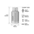 Dubblin Carry Silver Vacuum Bottle