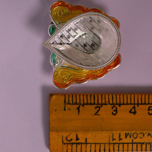 Pure Silver Gold Butterfly Fancy Diya 15g