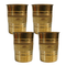 Pure Brass Tumbler Glass | Pack of 4