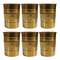 Pure Brass Tumbler Glass | Pack of 6