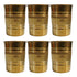 Pure Brass Tumbler Glass | Pack of 6
