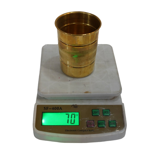 Pure Brass Tumbler Glass | Pack of 6